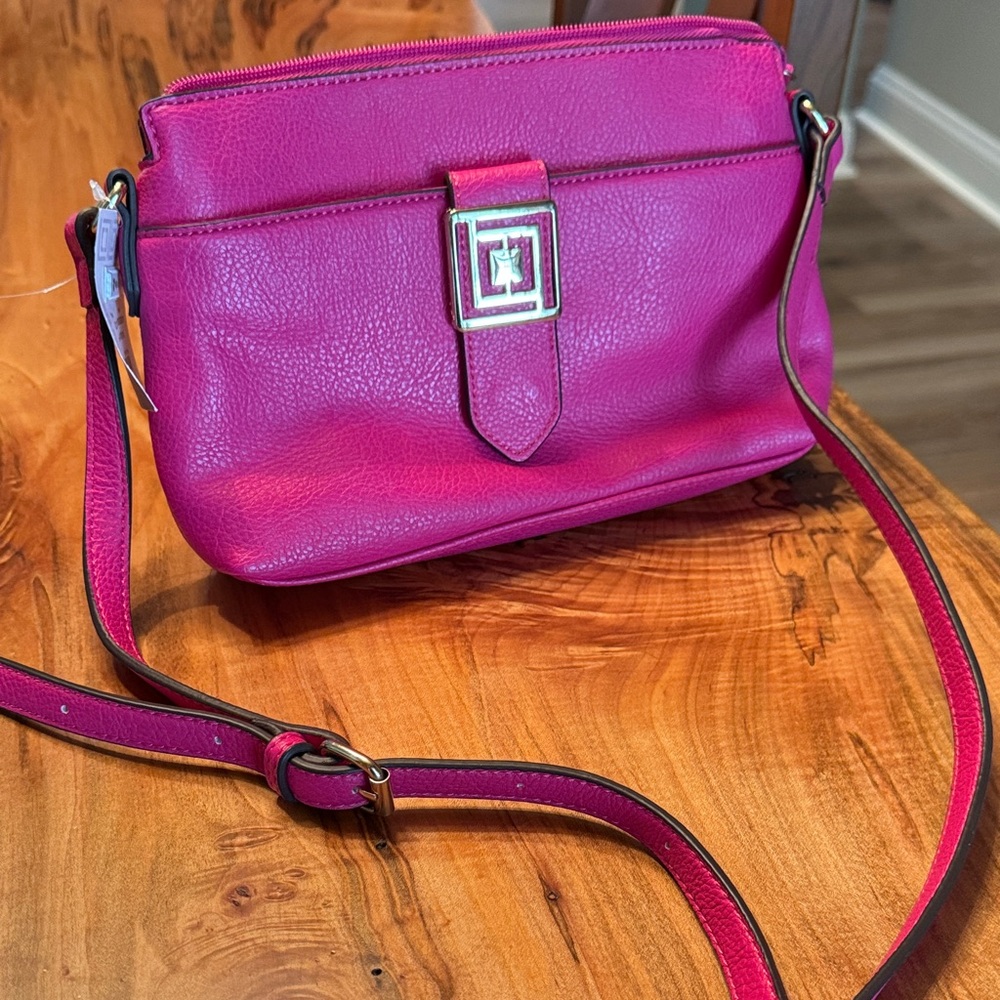 Elegant Liz Claiborne Fuchsia Crossbody Bag